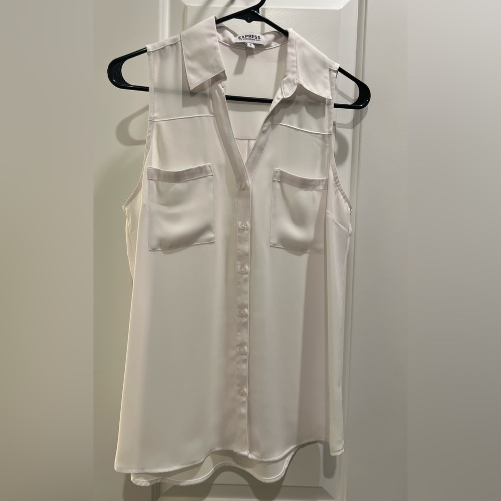 Sleeveless Portofino Shirt | white